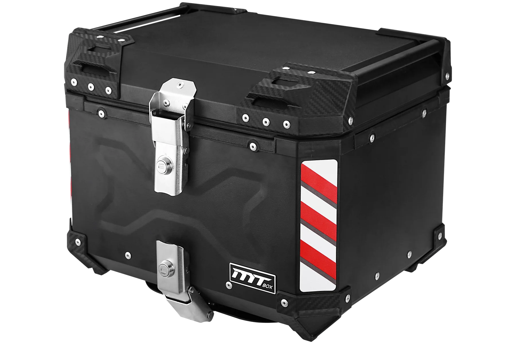 Black MT BOX aluminum alloy motorcycle top case